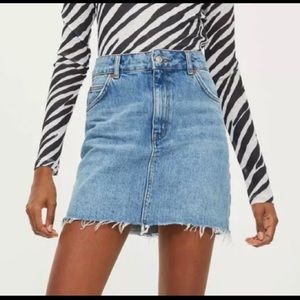 Topshop Moto Jean Skirt